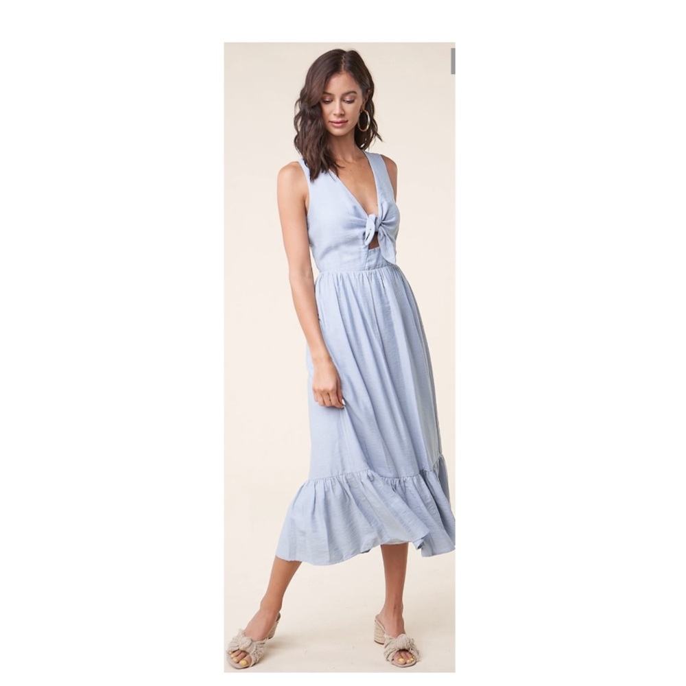 Sugar lips oceanside tie front midi dress,new with tag